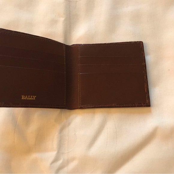 Ballys mens Alligator & Leather Wallet - Picture 3 of 4